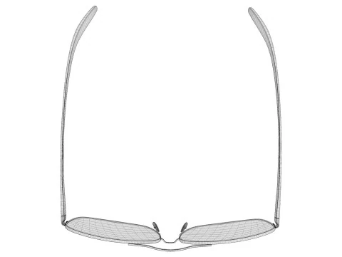 Aviator sunglasses 3D Model