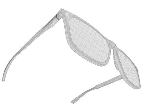 Wayfarer glasses 3D Model