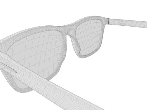 Wayfarer glasses 3D Model