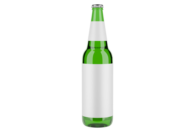 Beer bottle 02 3D Model .c4d .max .obj .3ds .fbx .stl .blend 
