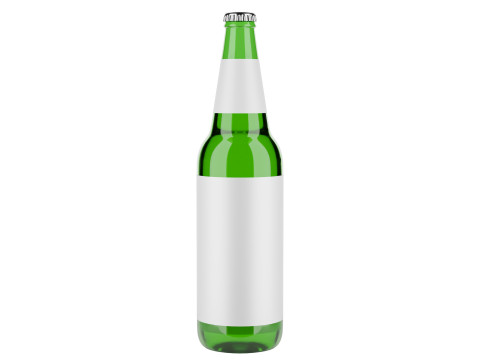 Beer bottle 02 3D Model