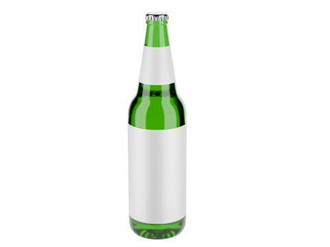 Beer bottle 02 3D Model