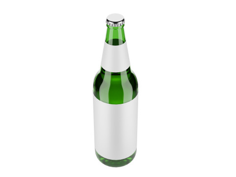 Beer bottle 02 3D Model