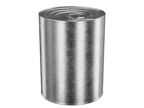Old Canned Food 03 3D Model