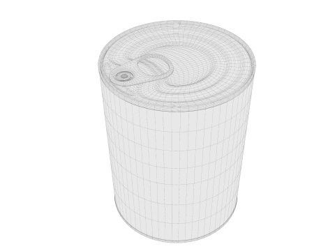 Old Canned Food 03 3D Model