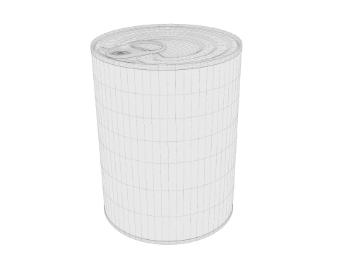 Old Canned Food 03 3D Model
