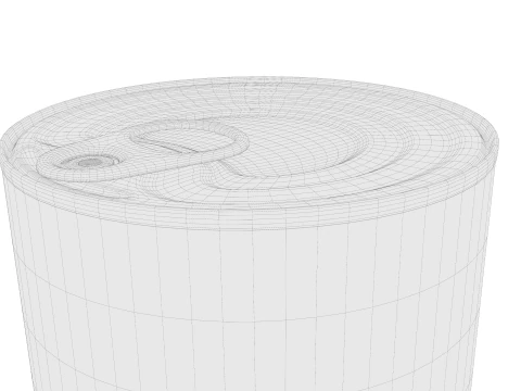 Old Canned Food 03 3D Model