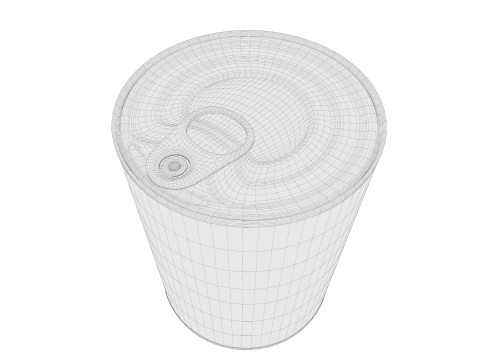Old Canned Food 03 3D Model