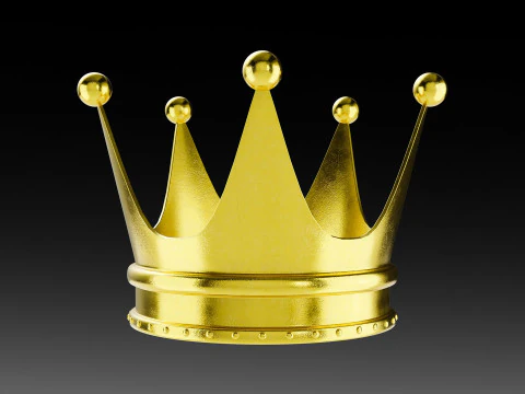 Gold Crown 3D Model