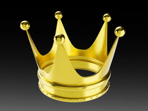 Gold Crown 3D Model