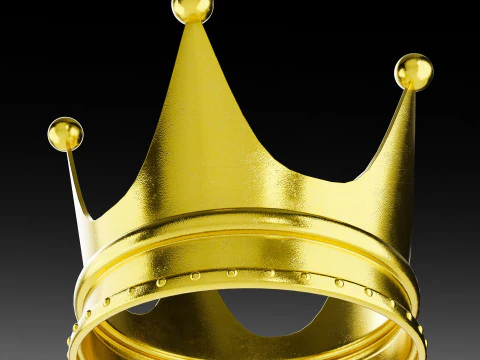 Gold Crown 3D Model