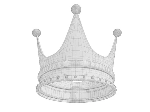 Gold Crown 3D Model