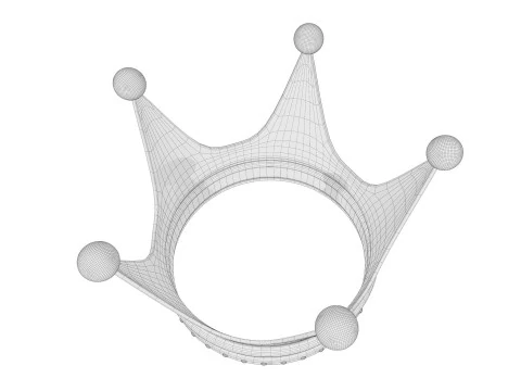Gold Crown 3D Model