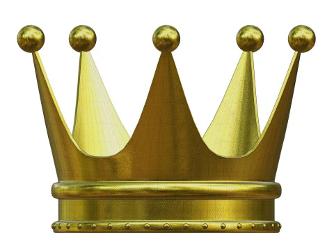 Gold Crown 3D Model