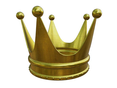 Gold Crown 3D Model
