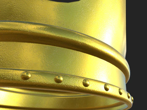 Gold Crown 3D Model