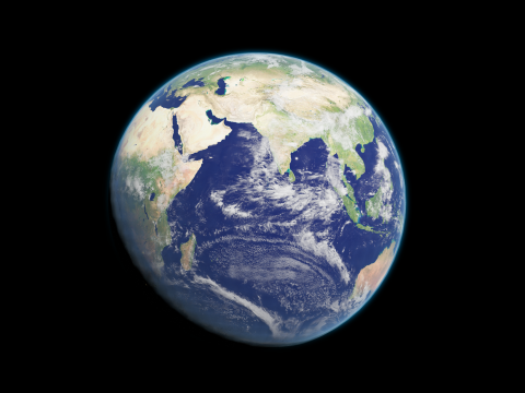Photorealistic Earth 8K 3D-Modell