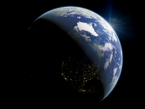 Photorealistic Earth 8K 3D-Modell