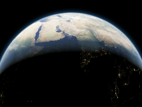 Photorealistic Earth 8K 3D-Modell