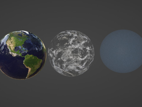 Photorealistic Earth 8K 3D-Modell