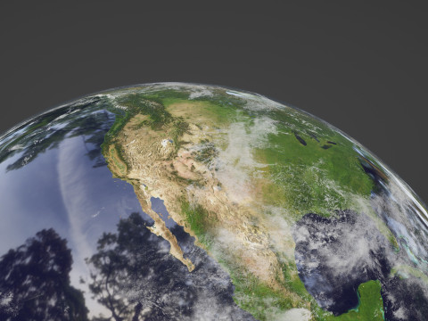 Photorealistic Earth 8K 3D-Modell