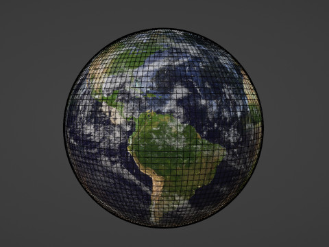 Photorealistic Earth 8K 3D-Modell