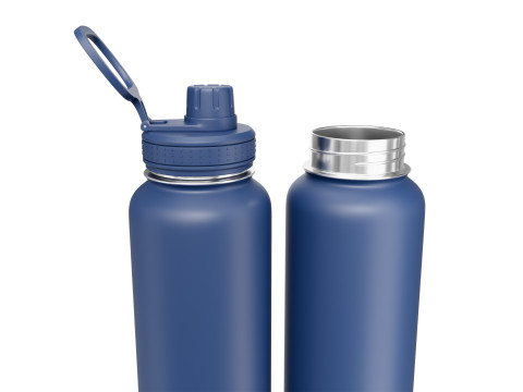 Blue Water Bottle 01 3D Model