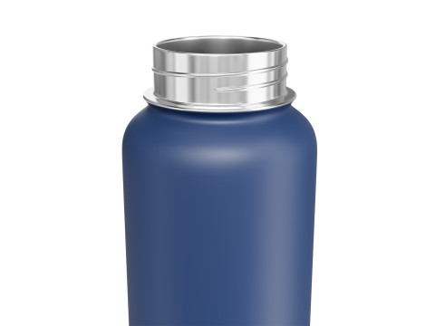 Blue Water Bottle 01 3D Model