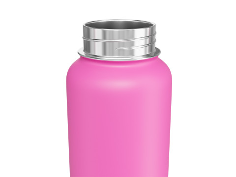 Pink Water Bottle 02 Modello 3D