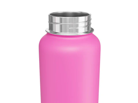 Pink Water Bottle 02 3D Model