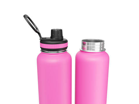 Pink Water Bottle 02 Modello 3D