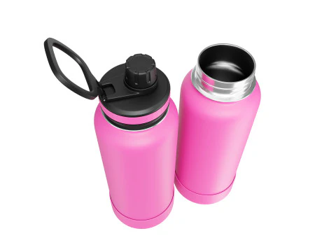 Pink Water Bottle 02 3D Model