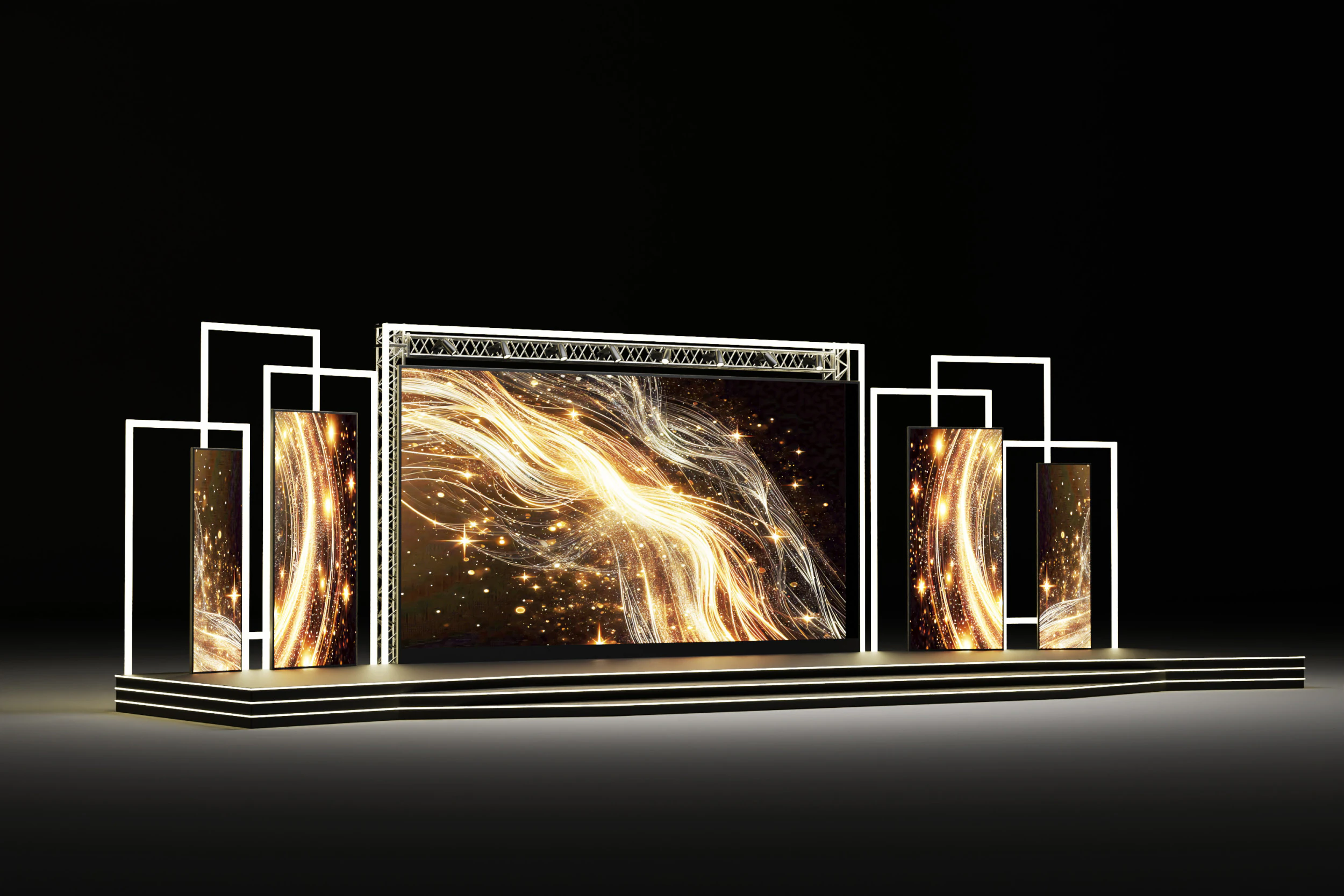Event stage design 02 3D Model .c4d .max .obj .3ds .fbx .stl .blend 