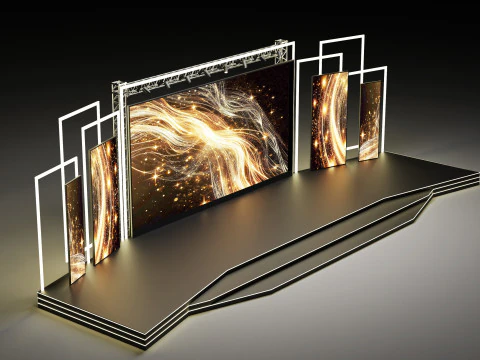Event stage design 02 3D Model