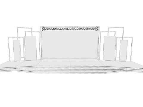 Event stage design 02 3D Model