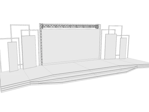 Event stage design 02 3D Model