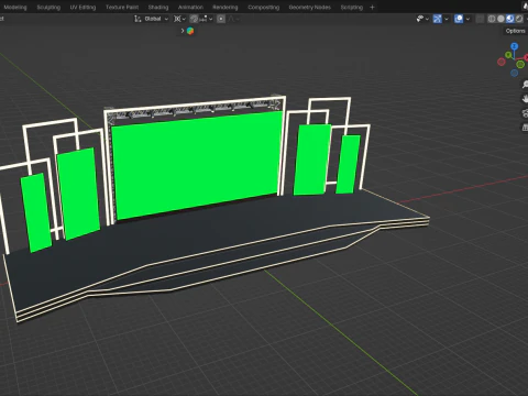 Event stage design 02 3D Model