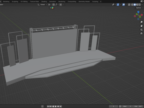 Event stage design 02 3D Модель