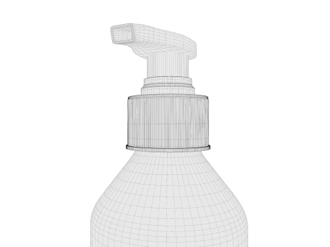 Plastic cosmetic bottle 01 3D Model