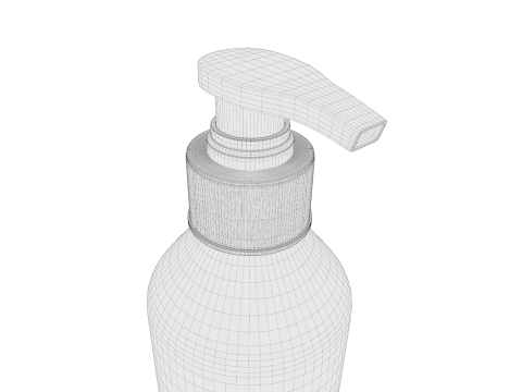 Plastic cosmetic bottle 01 3D Model