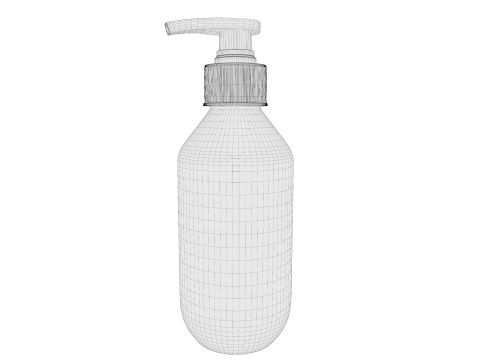 Plastic cosmetic bottle 01 3D Model