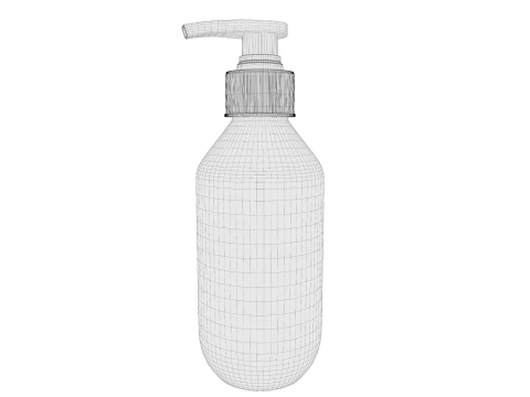 Plastic cosmetic bottle 01 3D Model