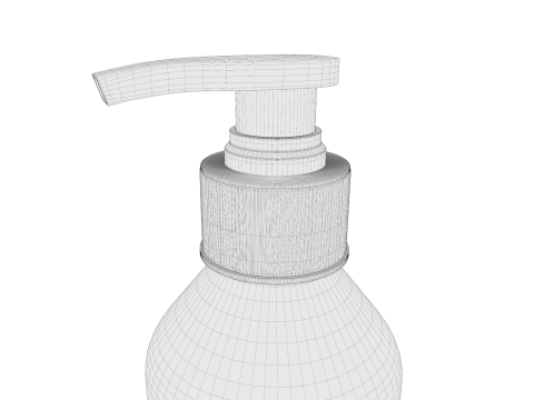 Plastic cosmetic bottle 01 3D Model