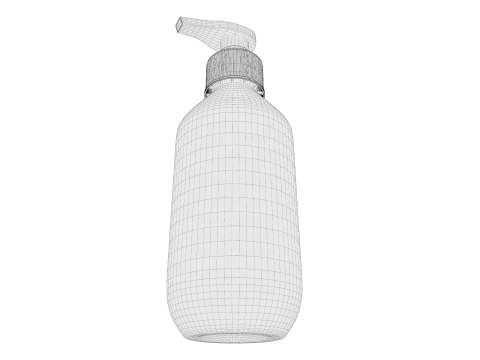Plastic cosmetic bottle 01 3D Model