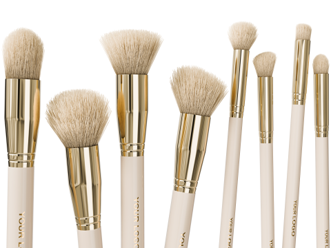 Makeup brush 02 Model 3D