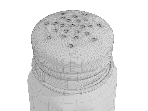 Salt and Pepper Shaker Model 3D