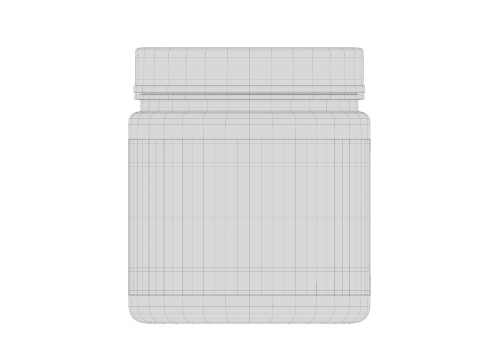 Plastic Jar Mockup 01 3D मॉडल