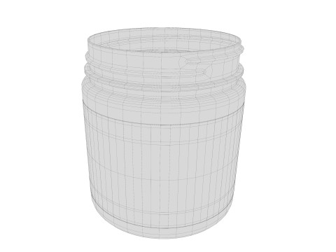 Plastic Jar Mockup 01 3D मॉडल