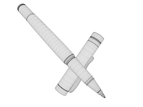 Penna classica Modello 3D