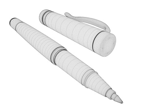 Penna classica Modello 3D